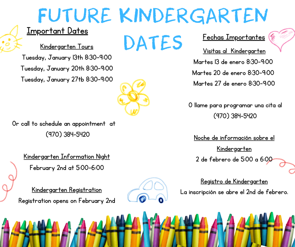Important Kindergarten dates